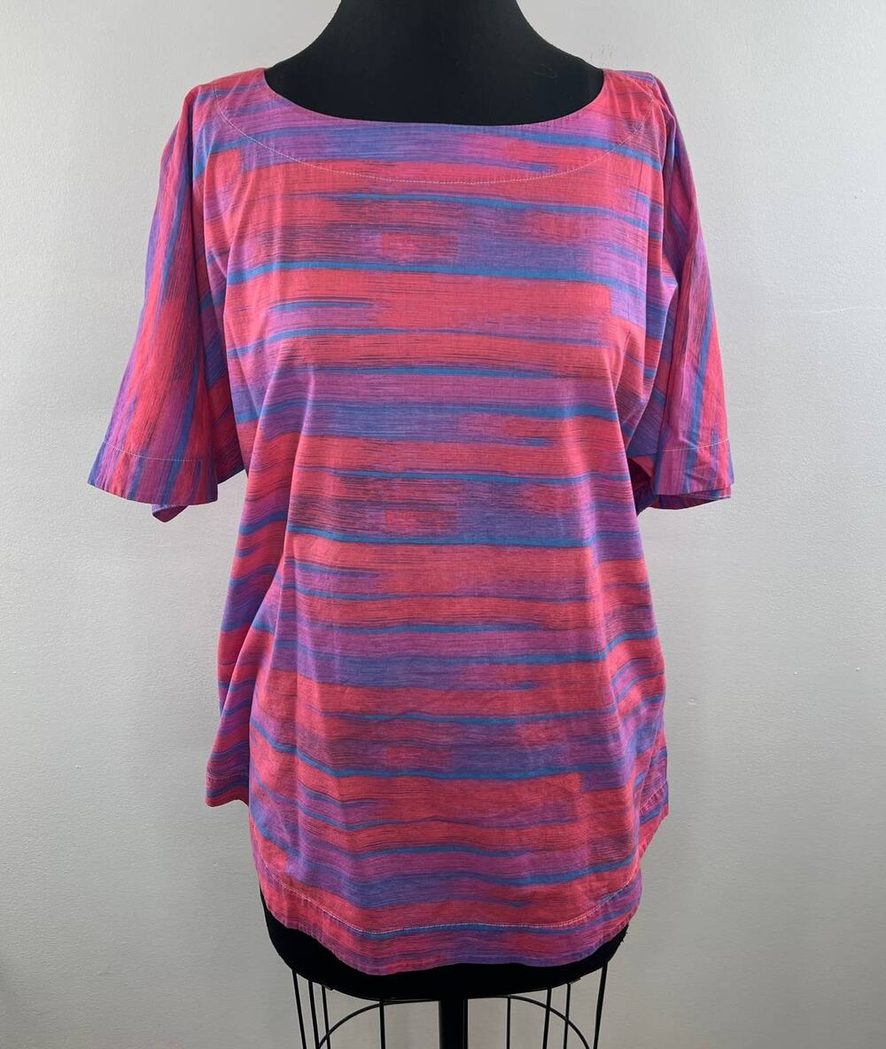 Marc by Marc Jacobs Pink Purple Tie-Dye 100% Cotton Swim Coverup Top Tunic XS S
